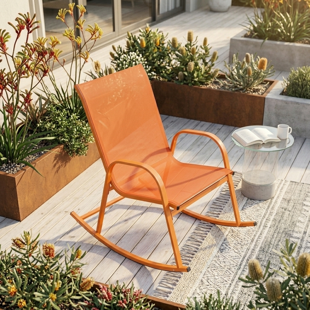 Ever Dreaming Living Arden High Back Outdoor Rocking Chair